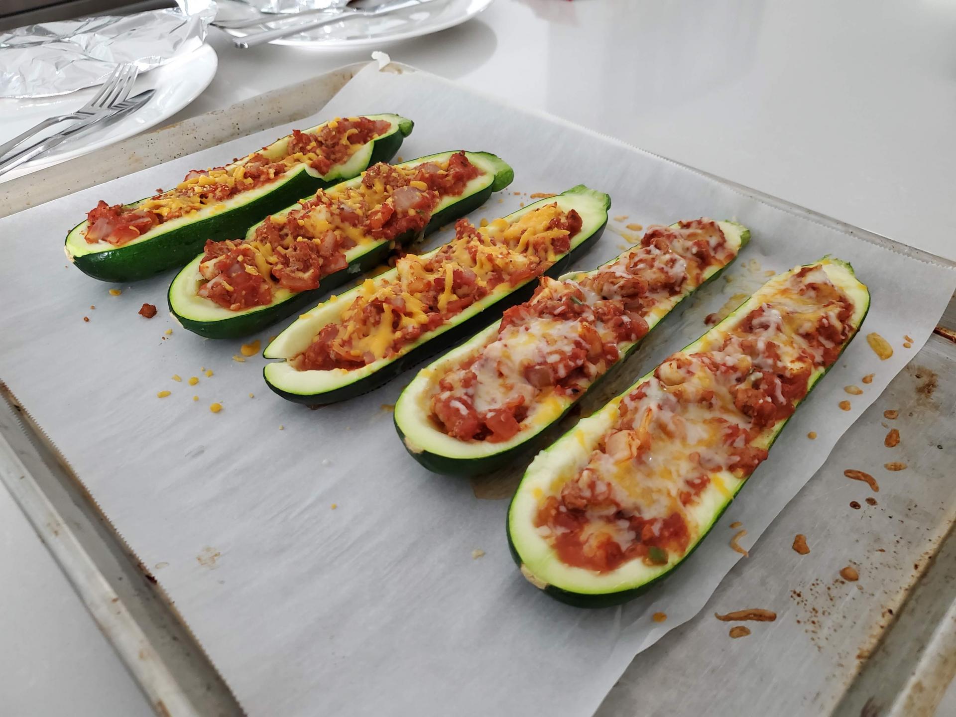 You are currently viewing Taco Zucchini Boats